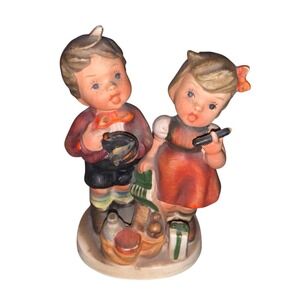Napcoware Vtg Japan  Boy & Girl Figurine "Low Budget" Signed No Chips